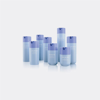 Chai bơm mỹ phẩm không có không khí liều lượng lớn với khả năng phân phối 360 độ và vật liệu PP/PCR