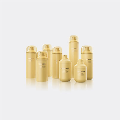 Chai bơm mỹ phẩm không có không khí liều lượng lớn với khả năng phân phối 360 độ và vật liệu PP/PCR
